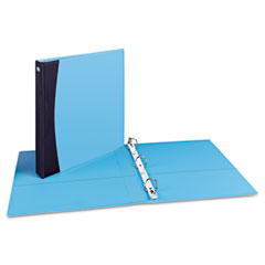Avery Comfort Touch Durable View Binder With EZ-Turn Ring, 1-1/2" Capacity, Blue AVE17411