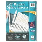 Avery Custom Binder Spine Inserts, 1/2" Spine Width, 16 Inserts/Sheet, 5 Sheets/Pack AVE89101