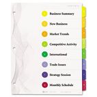 Avery Designer Ready Index Dividers, Multicolor 8-Tab, 11 x 8-1/2, 3 Sets/Pack AVE22539