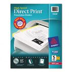Avery Direct Print Punched Presentation Dividers, 5-Tab, Letter, White, 24 Sets/Pack AVE11539