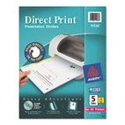 Avery Direct Print Punched Presentation Dividers, 5-Tab, Letter, White, 4 Sets/Pack AVE11536