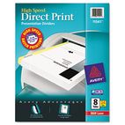 Avery Direct Print Unpunched Presentation Dividers, 8-Tab, Letter, White, 24 Sets/Pack AVE11541