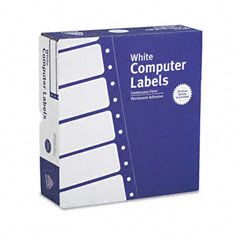 Avery Dot Matrix Printer Address Labels, 3 Across, 15/16 x 3-1/2, White, 15000/Box AVE4031