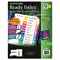 Avery EcoFriendly Ready Index Table of Contents Divider, Multicolor 1-12, Letter, 3/PK AVE11083