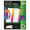 Avery EcoFriendly Ready Index Table of Contents Divider, Multicolor 1-5, Letter, 3/PK AVE11080