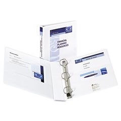 Avery Extra-Wide EZD Reference View Binder, 1-1/2" Capacity, White AVE01319
