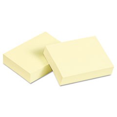 Avery Flat Sticky Notes, 1.5 x 2, Pastel Yellow, 100 Sheets per Pad, 12 Pads per Pack AVE22630