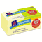 Avery Flat Sticky Notes, 3 x 3, 12 Pastel Yellow, 2 Free Perf. Bright, 100 Sheets Each AVE22728