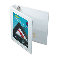 Avery Framed View Binder With One Touch Locking EZD Rings, 1-1/2" Capacity, White AVE68060