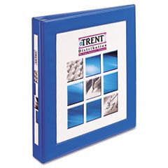 Avery Framed View Binder With One Touch Locking EZD Rings, 1/2" Capacity, Royal Blue AVE68026
