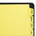 Avery Gold Reinforced Laminated Tab Dividers, 12-Tab, Months, Letter, Buff, 12/Set AVE11307