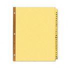 Avery Gold Reinforced Laminated Tab Dividers, 25-Tab, A-Z, Letter, Buff, 25/Set AVE11306