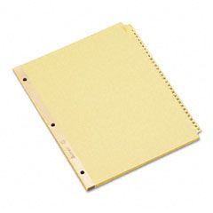 Avery Gold Reinforced Laminated Tab Dividers, 31-Tab, 1-31, Letter, Buff, 31/Set AVE11308