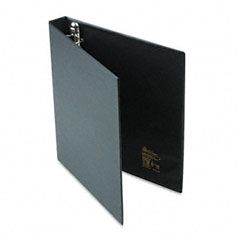 Avery Heavy-Duty Vinyl EZD Ring Reference Binder, Label Holder, 1" Capacity, Black AVE79990