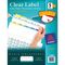Avery Index Maker Clear Label Contemporary Color Dividers, 5-Tab, 25 Sets/Box AVE11992