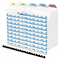 Avery Index Maker Clear Label Contemporary Color Dividers, 5-Tab, 25 Sets/Pack AVE11998