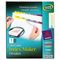 Avery Index Maker Clear Label Contemporary Color Dividers, 5-Tab, 5 Sets/Pack AVE11990
