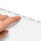 Avery Index Maker Clear Label Dividers, 12-Tab, Letter, White AVE11428