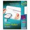Avery Index Maker Clear Label Dividers, 8-Tab, Letter, White, 5 Sets AVE11437