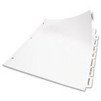 Avery Index Maker Clear Label Punched Divider, 5-Tab, Letter, White, 50 Sets AVE11556