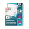 Avery Index Maker Clear Label Punched Dividers, 8-Tab, Letter, 5 Sets/Pack AVE12450