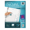 Avery Index Maker Clear Label Punched Dividers, 8-Tab, Letter AVE11450