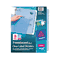 Avery Index Maker Clear Label Punched Dividers, Blue 8-Tab, Letter, 5 Sets/Pack AVE12453