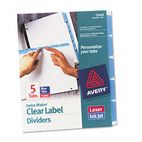 Avery Index Maker Divider w/Color Tabs, Blue 5-Tab, Letter, 5 Sets/Pack AVE11410