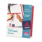 Avery Index Maker Divider w/Color Tabs, Red 8-Tab, Letter, 5 Sets/Pack AVE11413