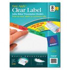 Avery Index Maker Divider w/Multicolor Tabs, 8-Tab, Letter, 5 Sets/Pack AVE11419
