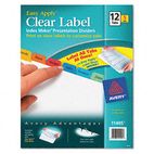 Avery Index Maker Dividers, Multicolor 12-Tab, Letter, 5 Sets/Pack AVE11405