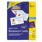 Avery Inkjet Matte Business Cards, 2 x 3 1/2, White, 10/Sheet, 250/Pack AVE8371