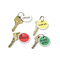 Avery Metal Rim Key Tags, Card Stock/Metal, 1-1/4" Diameter, Assorted Colors, 50/Pack AVE11026