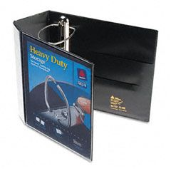 Avery Nonstick Heavy-Duty EZD Reference View Binder, 5" Capacity, Black AVE79606