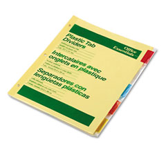 Avery Office Essentials Insertable Tab Index Divider Set, Letter, Assorted, 5/Set AVE11465