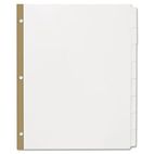 Avery Office Essentials Office Essentials White Label Dividers, 8-Tab, 11 x 8-1/2, White, 5 Sets/Pack AVE11337