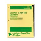 Avery Office Essentials Printed Tab Index Divider Set, 26-Tab, A-Z, Black, 26/Set AVE11483