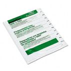 Avery Office Essentials Table 'N Tabs Dividers, 10-Tab, 1-10, Letter, White, 1 Set AVE11670