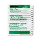 Avery Office Essentials Table 'N Tabs Dividers, 15-Tab, 1-15, Letter, White, 1 Set AVE11674