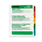 Avery Office Essentials Table 'N Tabs Dividers, Five Multicolor Tabs, 1-5, Letter, Set AVE11667