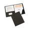 Avery Paper Two-Pocket Report Cover, Tang Clip, Letter, 1/2" Capacity, Black, 25/Box AVE47978