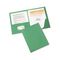 Avery Paper Two-Pocket Report Cover, Tang Clip, Letter, 1/2" Capacity, Green, 25/Box AVE47977