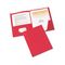 Avery Paper Two-Pocket Report Cover, Tang Clip, Letter, 1/2" Capacity, Red, 25/Box AVE47979