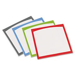 Avery Peel & Stick Dry Erase Sheets, Border Sheets, 10 x 10, White/Asst., 4/Pack AVE24320
