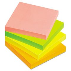 Avery Perforated Sticky Notes, 3 x 3, 90 Sheets, Bright, 12/Pack AVE22649