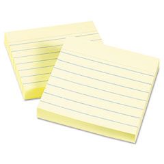 Avery Perforated Sticky Notes, 3 x 3, 90 Sheets, Pastel Yellow, 12/Pack AVE22647