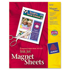 Avery® Personal Creations Inkjet Magnet Sheets, 8-1/2 x