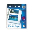 Avery Photo Pages for Four 4 x 6 Horizontal Photos, 3-Hole Punched, 10/Pack AVE13406