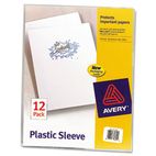 Avery Plastic Sleeves, Letter, Polypropylene, Clear, 12/Pack AVE72311