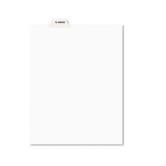 Avery Preprinted Legal Bottom Tab Dividers, Exhibit S, Letter, 25/Pack AVE12392